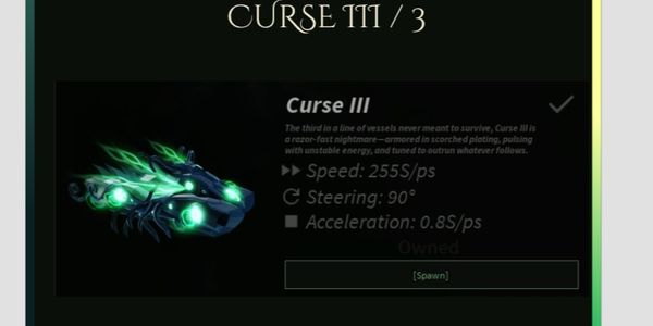 Curse III / 3 Boat - Fish