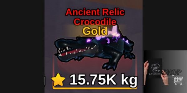 ANCIENT RELIC CROCODILE GOLD MUTATION 15.75 TON RARE ITEM ONLY 50K | FISH IT PREMIUM CROC