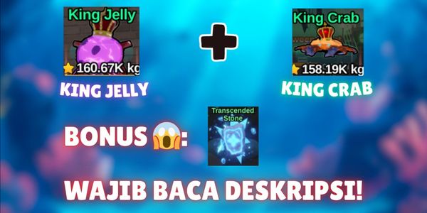 KING JELLY + KING CRAB + BONUSS!! || FISH IT! || RBL