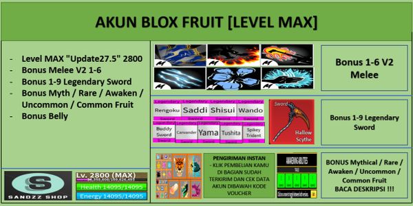 Blox Fruit Account [MAX Level][DATPOL]