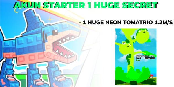 AKUN STARTER HUGE SECRET NEON TOMATRIO | PLANTS VS BRAINROT