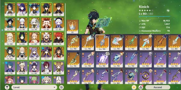 Beli Akun 34SSR AR59 [Asia] 4Sign Kinich Fang, Xiao PJWS, Wanderer ...