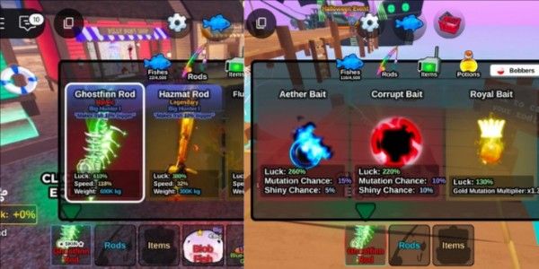 AKUN FISH IT! GHOSTFINN ROD+ AETHER BAIT