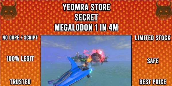 SECRET FISH IT! MEGALODON 1 IN 4M