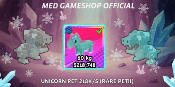 Pets Unicorn Snow Mutation || 210k++/s