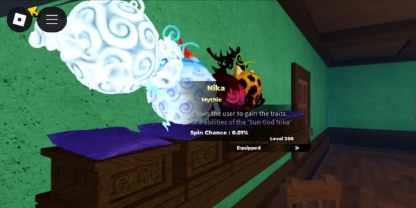 Akun Murah fruit battlegrounds Nika fruit Level max /Leopard v2