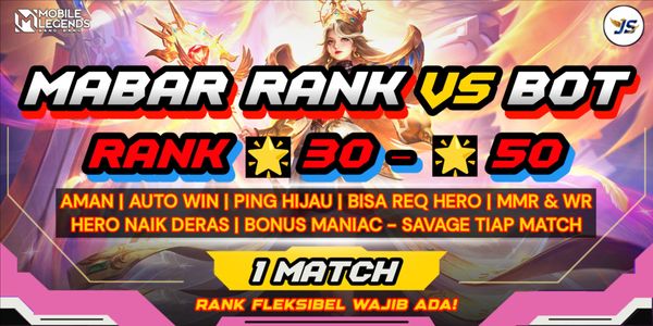 MABAR RANK VS BOT MAX GLORY
