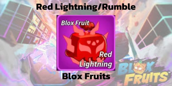 Buy Fruit Red Lightning/Rumble (Skin) Blox Fruits 3854383 | itemku