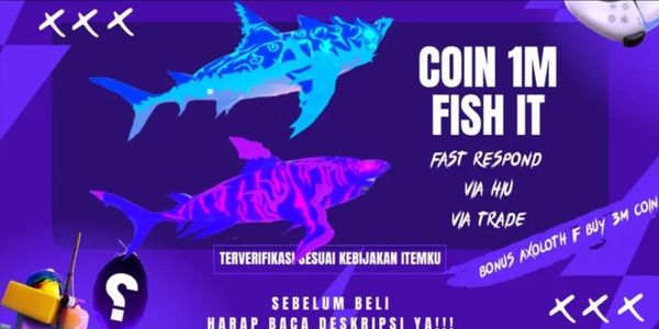 Fish It | Coin 1M via Hiu Kawah | Fish It