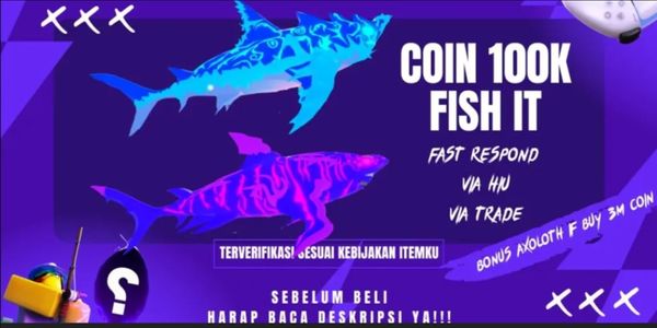 Fish It | Coin 100K via Hiu Kawah | Fish It
