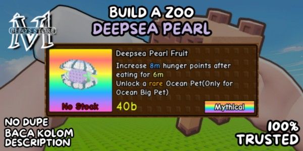 1 Deepsea Pearl Fruit | Build a Zoo