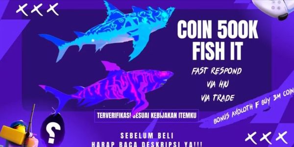Fish It | Coin 500K via Hiu Kawah | Fish It