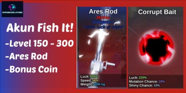 AKUN FISH IT! ARES ROD + CORRUPT BAIT