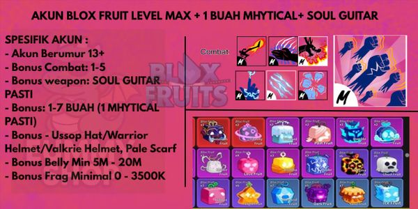 LEVEL MAX + GODHUMAN + MYTHICAL FRUIT + SOUL GUITAR