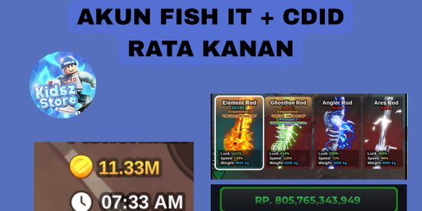 Akun Fish It Rata Kanan + CDID