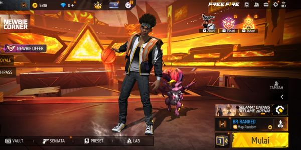 #E2 New Free Fire Account Level 5+ Plain