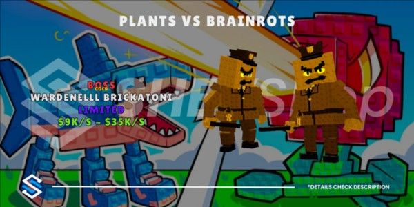 Wardenelll Brickatoni Gold (BOSS) | Plant Vs Brainrots