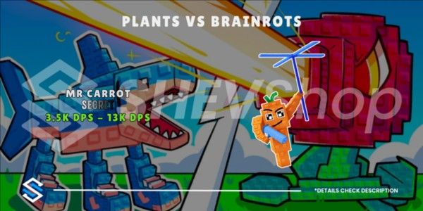 Mr Carrot DPS 3.5k - 13k | Plant Vs Brainrots
