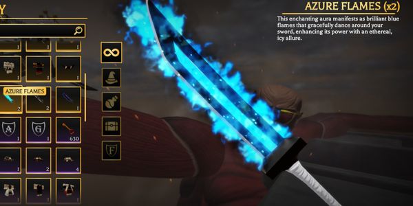 Azure Flame Aura