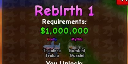 Rebirth Package 1 - Plants vs Brainrots
