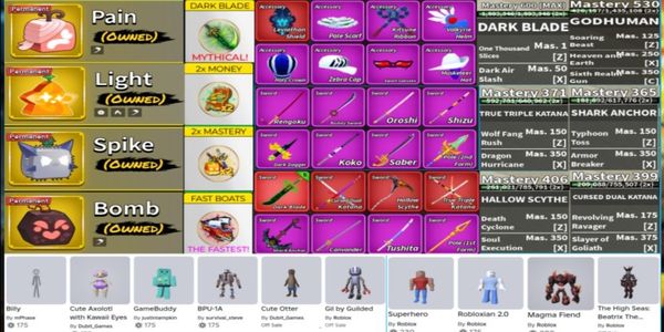 Blox Fruits GG Account Permanent | As Per Picture | No. #04