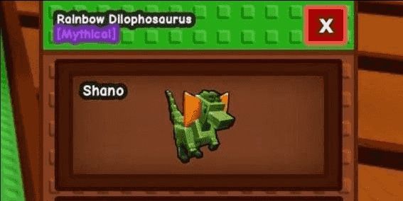 Rainbow Dilophosaurus - Grow A Garden