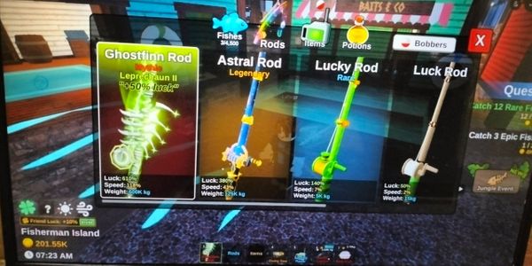Akun Ghostfin Rod + Aether Bait + High Level + Secret Fish [ Click For More Information ]
