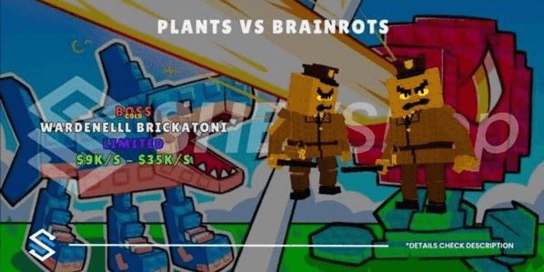 GOLD WARDENELLL BRICKATONI - Plants vs Brainrot