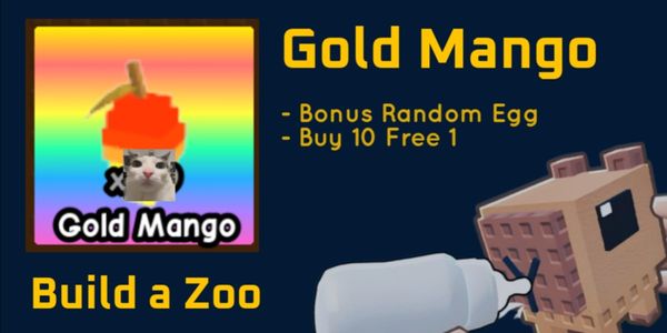 1x Gold Mango Build a Zoo