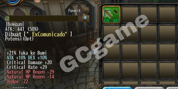 Pedang Fillstat Full Damage Elemen Bumi Stat Terbaru