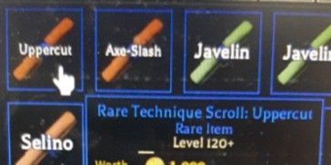 Rare Technique Scroll: Uppercut | Arcane Odyssey (RARE ITEM)