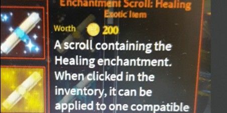Enchantment Scroll: Healing | Arcane Odyssey (EXOTIC ITEM)