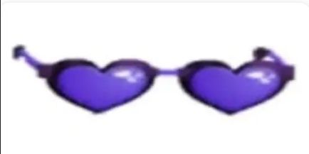 Purple Heart Glasses - Adopt Me