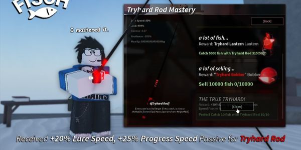 Tryhard rod quest 1&2 के साथ बोनस भी!!