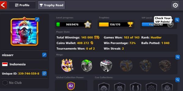 Akun Cue Max + 166 Cash + 400K Coins - Final Warning