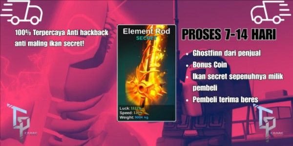Joki Element Rod | Ghostfin admin find | Fish It!