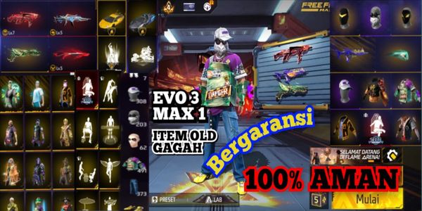 FF ACCOUNT SG 2 SKINS ON, EVOUGUN ON, ACCOUNT WARRANTY ANTI HACK BACK, IF HB = MONEY BACK from Garena Free Fire 1000% SAFE #18
