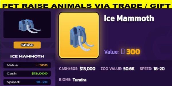 Ice Mammoth | Raise Animals | Gift/Trade
