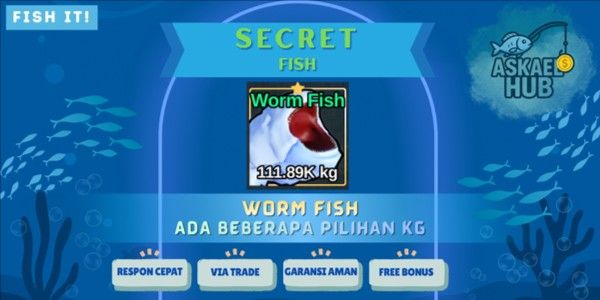 SECRET Worm Fish  | Fish It!