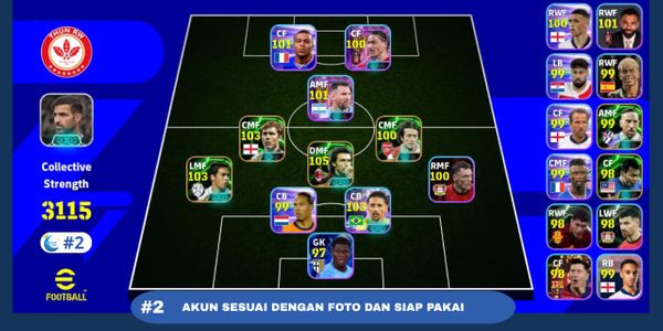 Akun eFootball Mobile Murah Siap Build Pemula #2