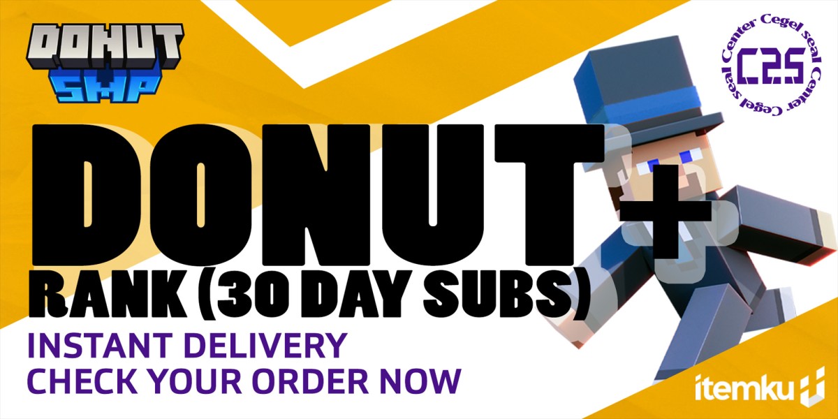 Beli Item Store Donut+ Rank (30 days Subscription) Donut SMP Termurah ...