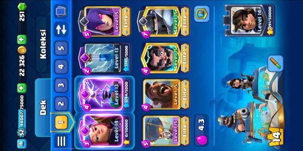 RARE EMOTE + SKIN TOWER | 7+ Evo card | KT LVL 14 | 5 Card Elite | 10 Card Max Lvl 14 | Full access