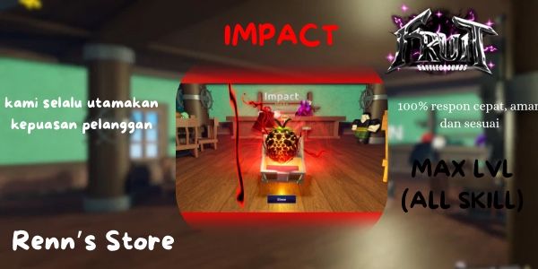 Impact Fruit (MAX Level) Galaxy Impact + bonus 10K+ gems, Fruit Battleground