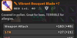 Fully anciented Vibrant Bouquet Blade