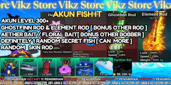 Akun Fish It [ RIGHT READY TO PLAY PULL SECRET ]