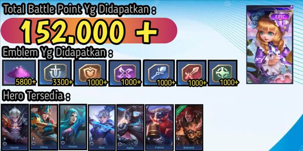 Akun Smurf BP Banyak #Berskin Epic