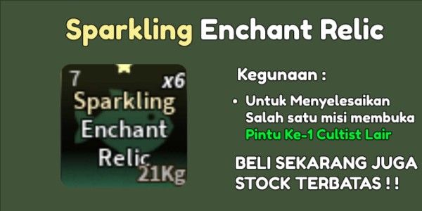 Fish - Sparkling Enchant Relic (Cultist Lair Door 1)