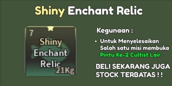 Fish - Shiny Enchant Relic (Cultist Lair Door 2)