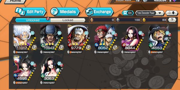 Account luffy 11k max feat kuzan max good medal