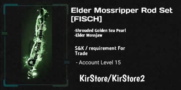 Beli Fish Elder Mossripper Rod Set - Fisch RBL Fisch Terlengkap dan ...